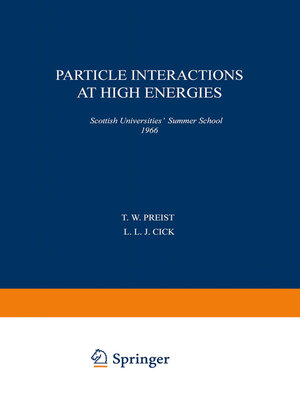 cover image of Particle Interactions at High Energies